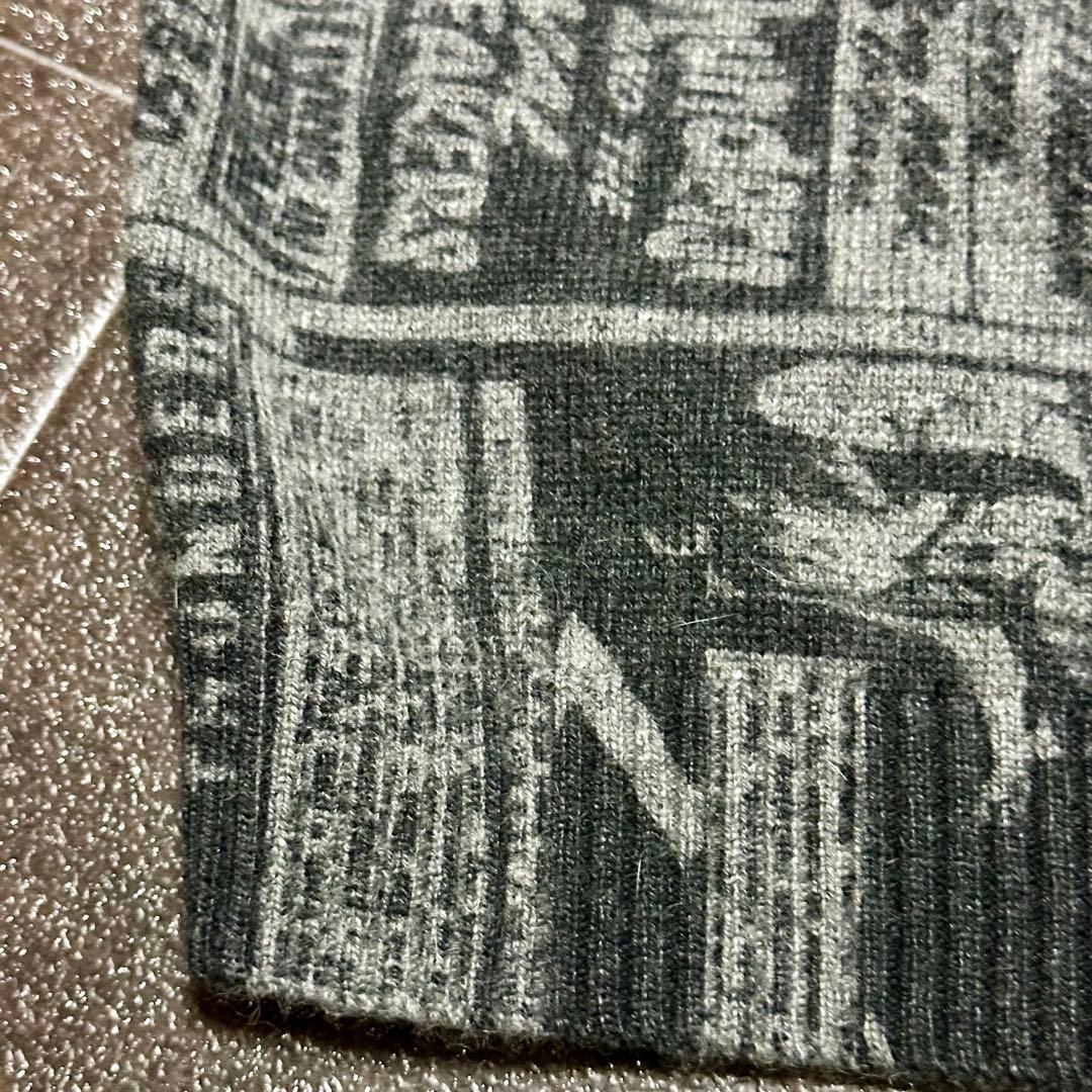 ヒステリック・グラマー レディース　フリーサイズ　アンゴラ混　薄手　グレー