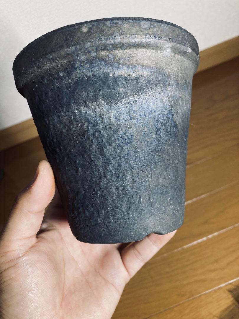 ★陶器鉢セール①〜③★ 窯元職人鉢　燻し銀スクエア鉢　蛇腹鉢　小鉢　計5鉢 陶器鉢セール】 窯元職人鉢 燻し銀祭り 4鉢 鉢・プランター