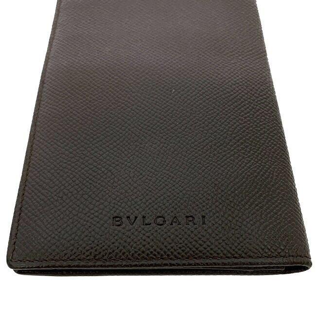 ブルガリ ブルガリ 長財布 グレインレザー 中古 BVLGARI 36osz-m85570792752 二つ折り 札入れ 茶色 レディース