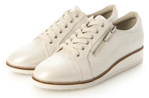 UnReef 4075 レースアップジップスニーカー 23.5 シルバー