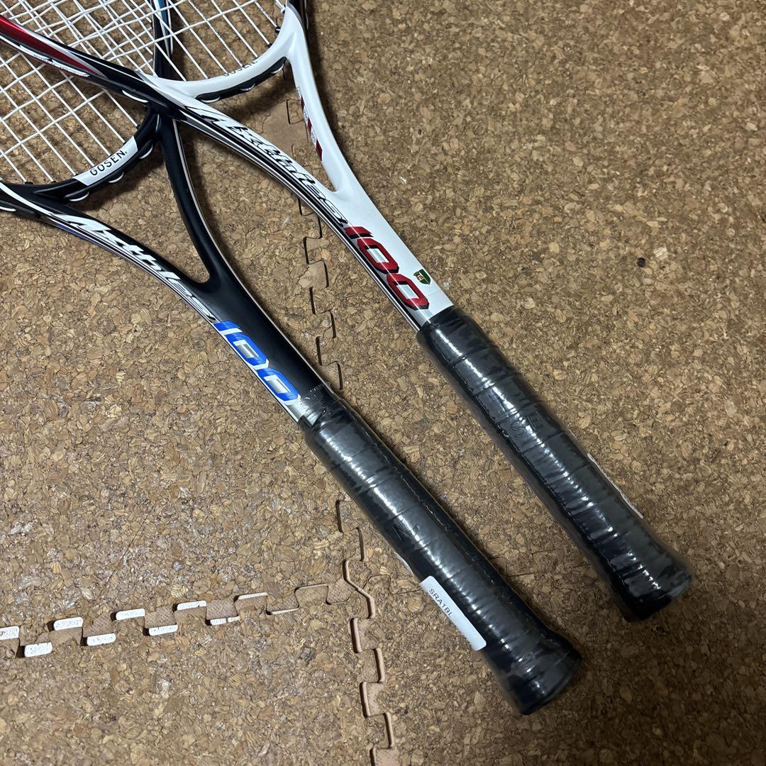 新品保管品。ゴーセンSAR100初心者、新入生。ソフトテニスラケット2本セット