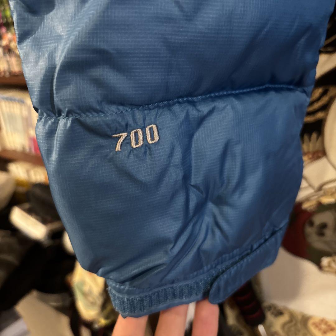 【美品】 THE NORTH FACE フードダウン メンズL ブルー