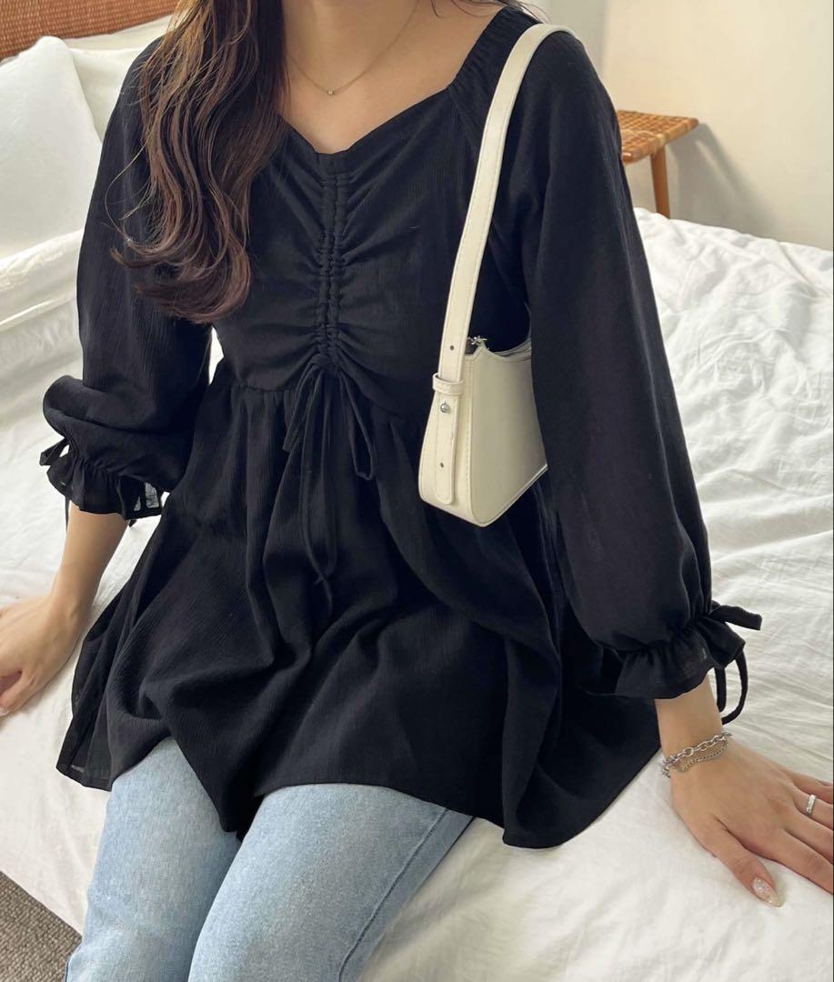 新品未使用　nelliy. 2wayドロストブラウス