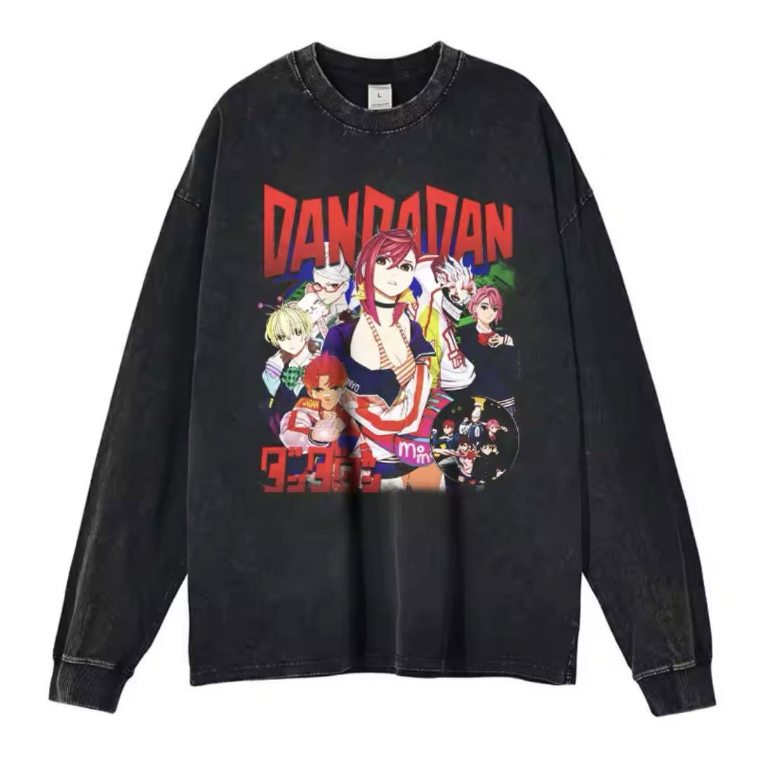ウィンダンシー ロングTシャツ グレー ヴィンテージ加工 コットン生地 S ウィンダンシー ロングTシャツ グレー ヴィンテージ加工