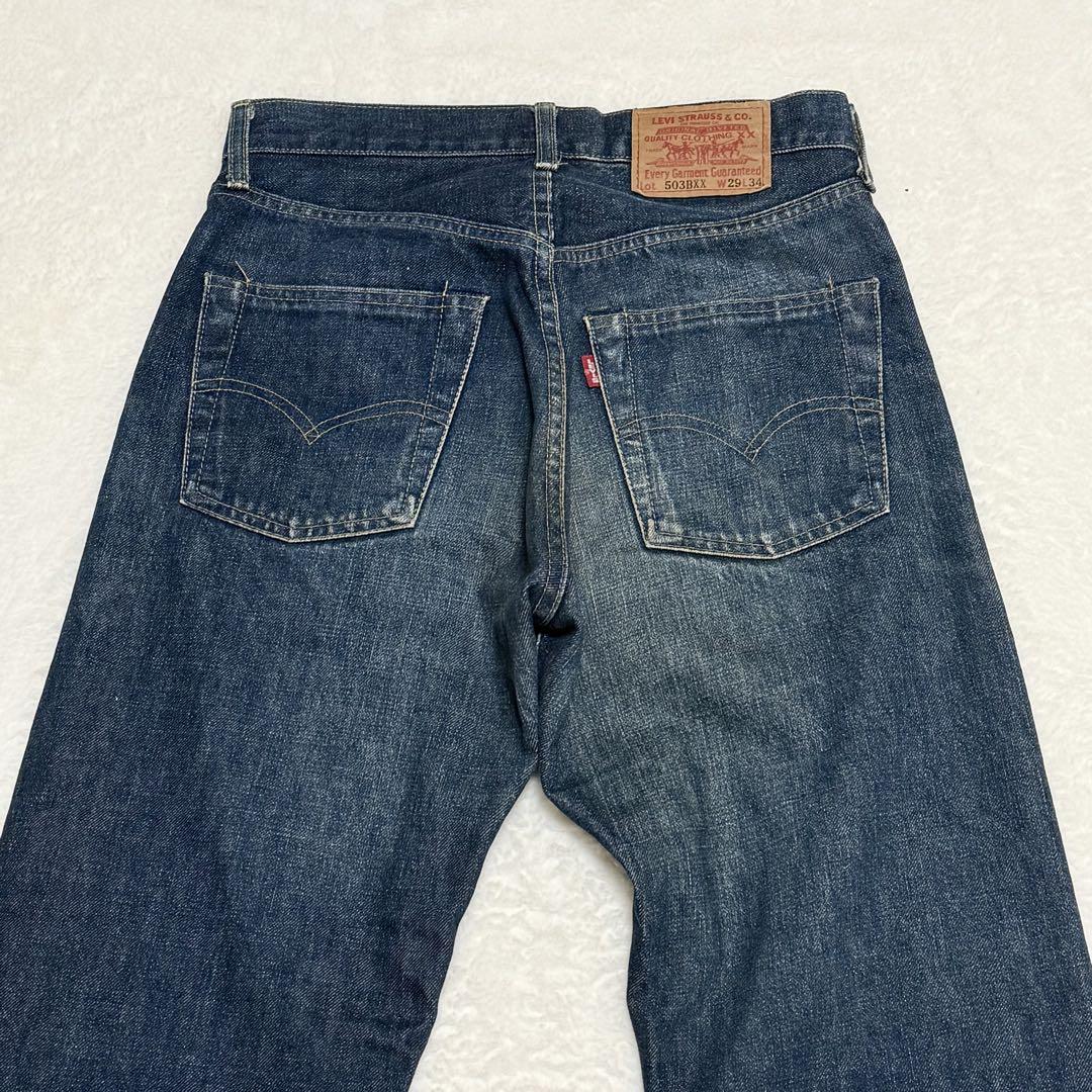 リーバイス503BXX W36 日本製 90年復刻 ビッグE 赤耳 革パッチ