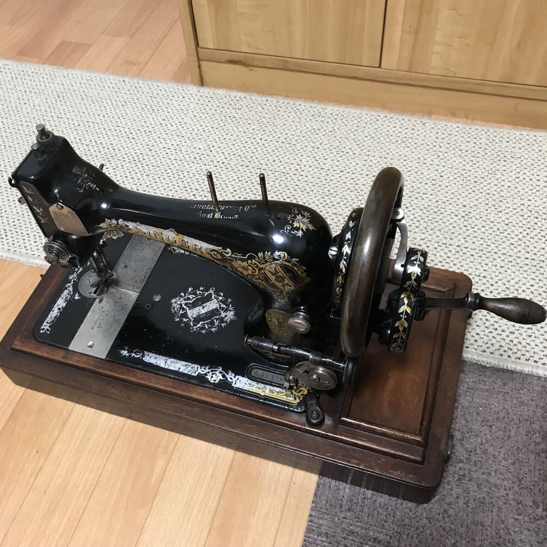希少 英国 アンティーク 1930年 SINGER シンガーミシン イギリス