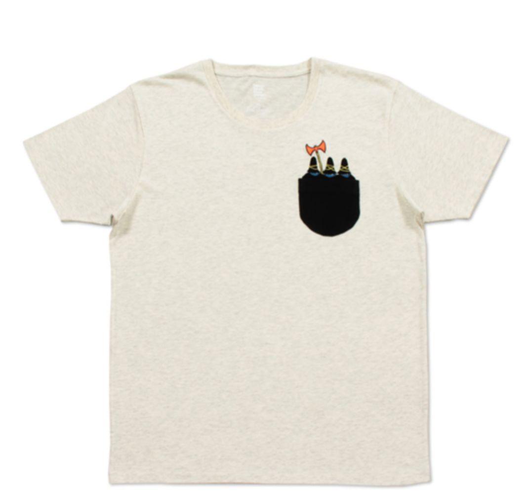 すてきな三にんぐみ Tシャツ エンブロイダリー ヘザーナチュラル 絵本