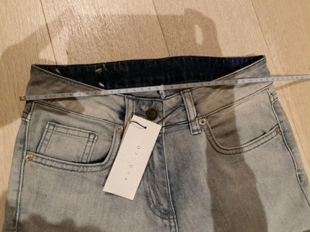 新しいスタイル 新品未使用Sandro Paris パンツ ジーンズ デニム jeans biker パンツ