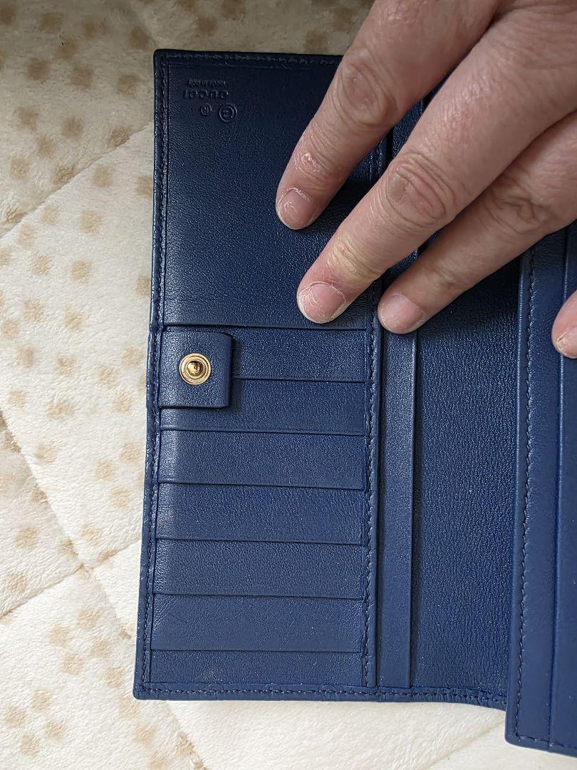 GUCCI　　長財布　ブルー