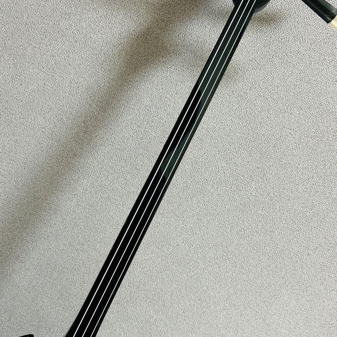 【付属品多数】高級 沖縄三線 蛇革 本革 黒漆黒 ハードケース付き