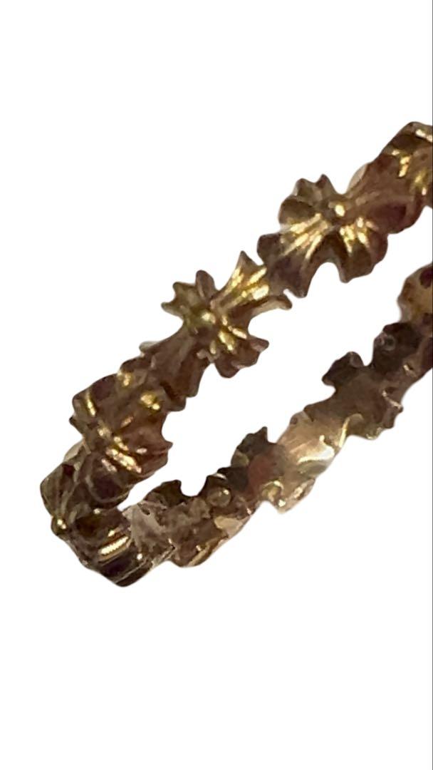 CHROME HEARTS 22K タイニーECHプラスバンドリング US7.5