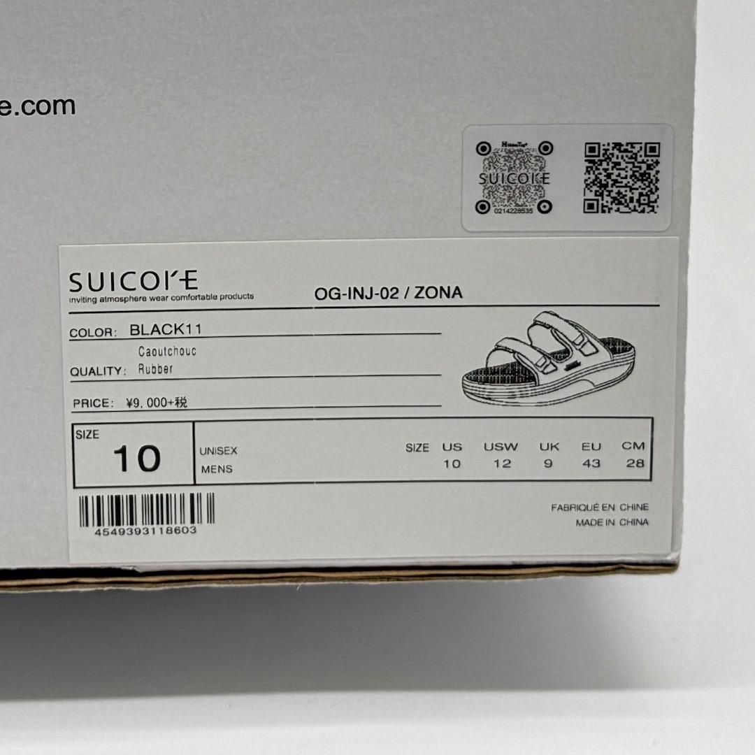 未使用 SUICOKE スイコック ZONA サンダル 28cm 10 ブラック