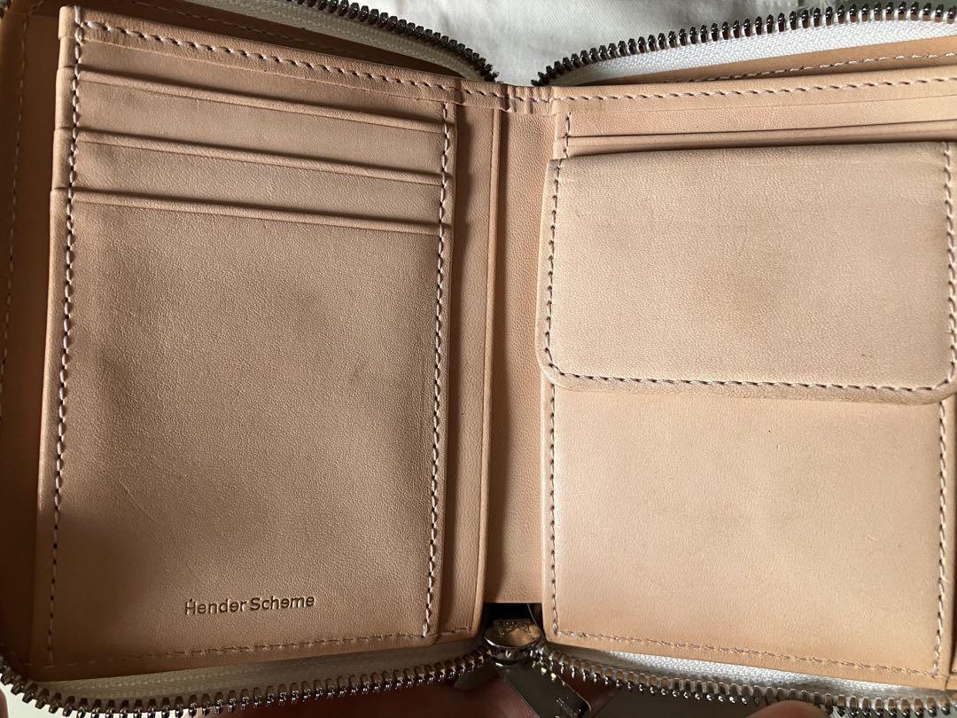 Hender Scheme パイソン スクエアジップ財布