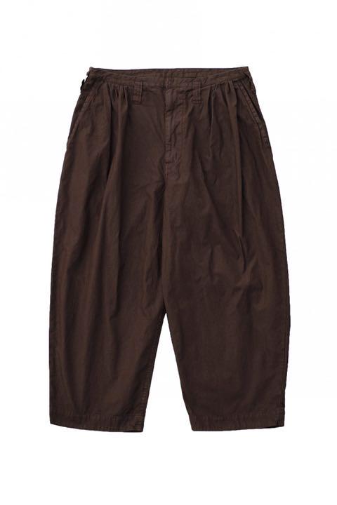 Porter Classic POPLIN JAZZ PANTS BROWN M