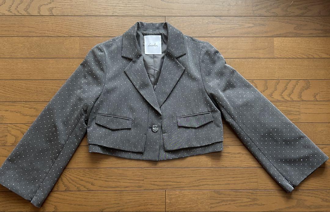 dazzlin ドット柄 グレー セットアップ