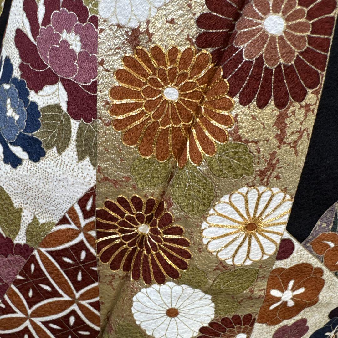 豪華絢爛振袖フルセット・古典柄・短冊・金駒刺繍・菊・七宝・亀甲・松竹梅・逸品