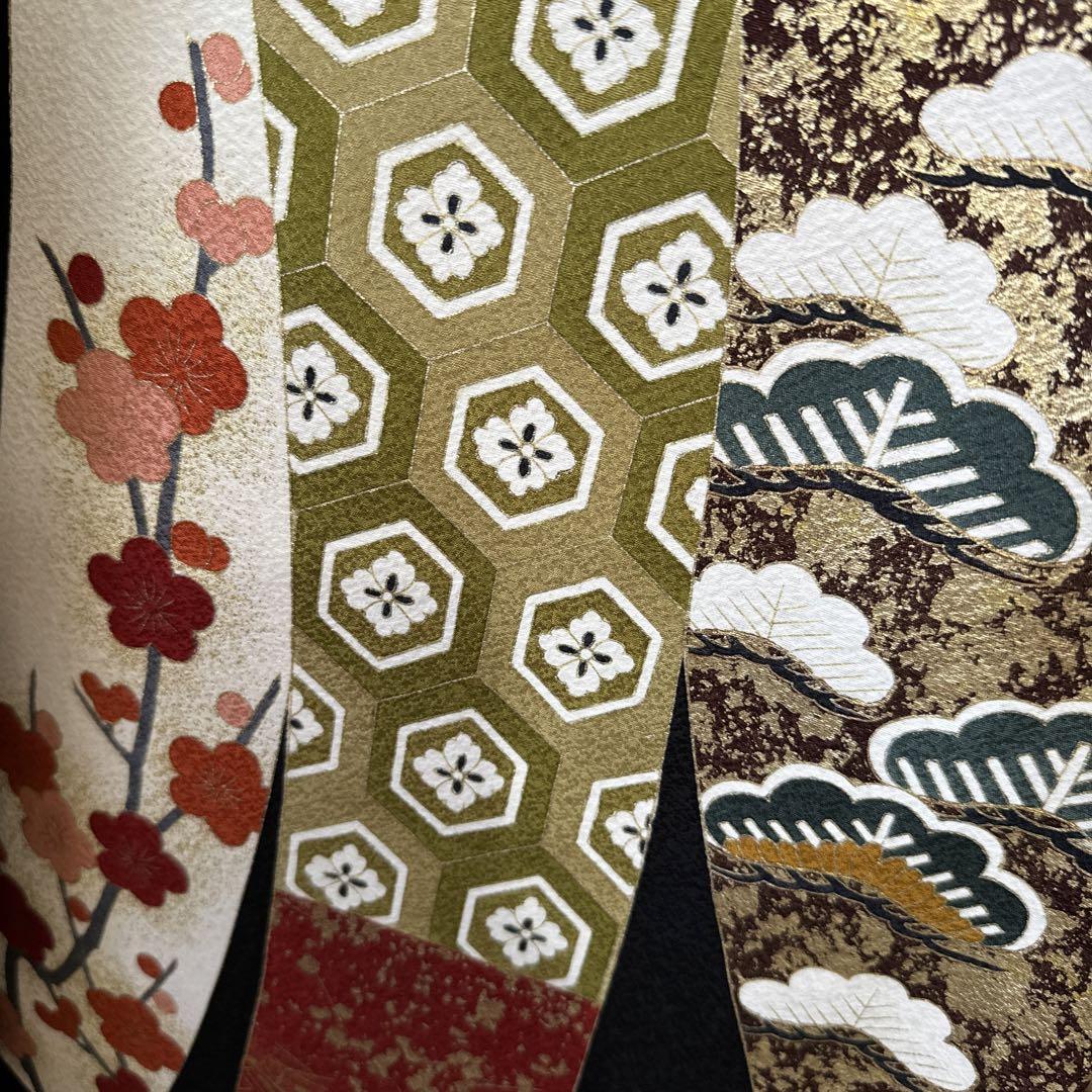豪華絢爛振袖フルセット・古典柄・短冊・金駒刺繍・菊・七宝・亀甲・松竹梅・逸品