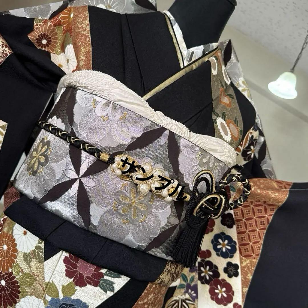 豪華絢爛振袖フルセット・古典柄・短冊・金駒刺繍・菊・七宝・亀甲・松竹梅・逸品