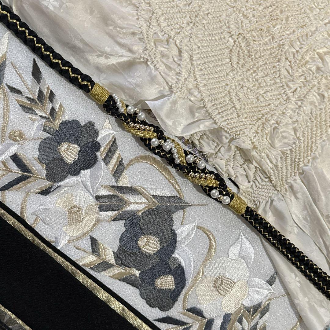 豪華絢爛振袖フルセット・古典柄・短冊・金駒刺繍・菊・七宝・亀甲・松竹梅・逸品