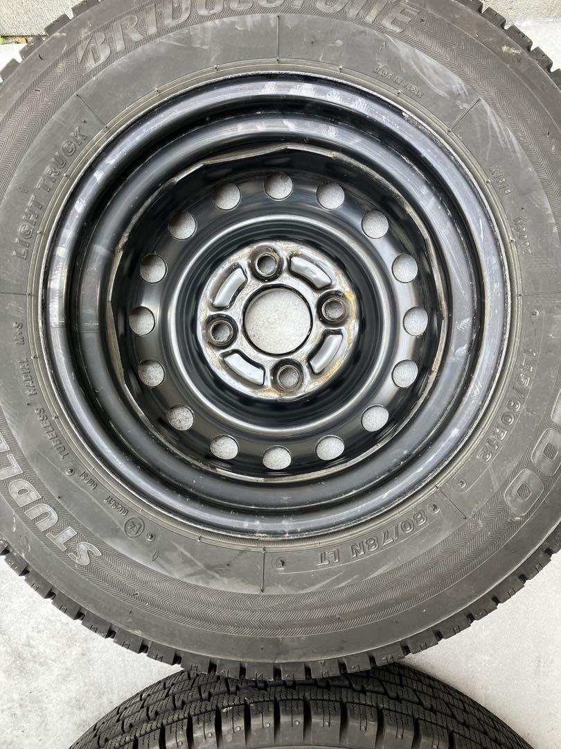 軽バン軽トラ20年BRIDGESTONE スタッドレス145|80R12