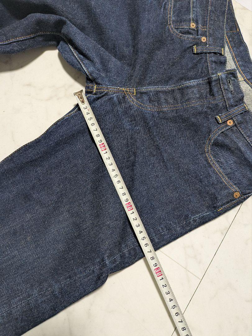 美品】旧DENIME 66デニム オリゾンティ 濃紺 革パッチ W32