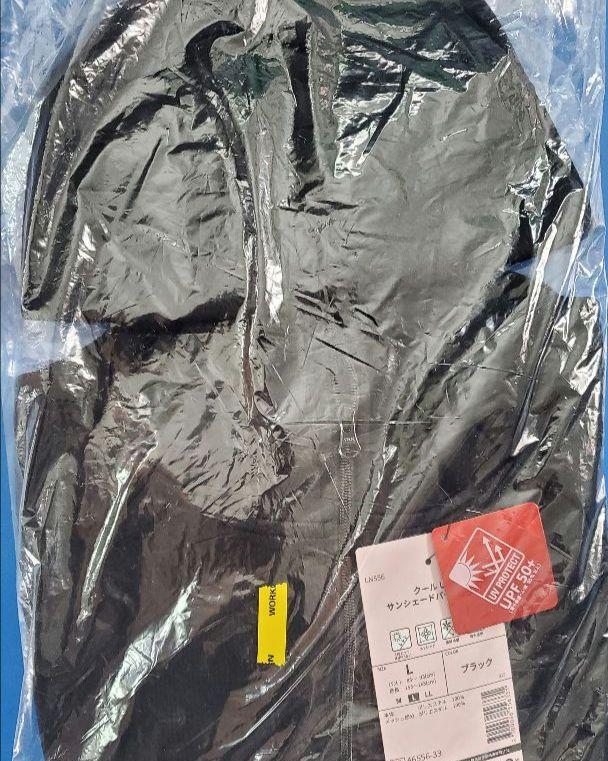 新品　レディースクールUVサンシェードパーカーEX　ブラック　レディースL