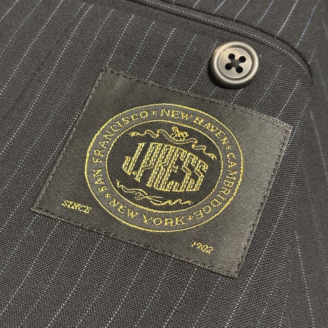 【美品】J.PRESS 金ロゴ セットアップ ネイビー AB6 大きめサイズ