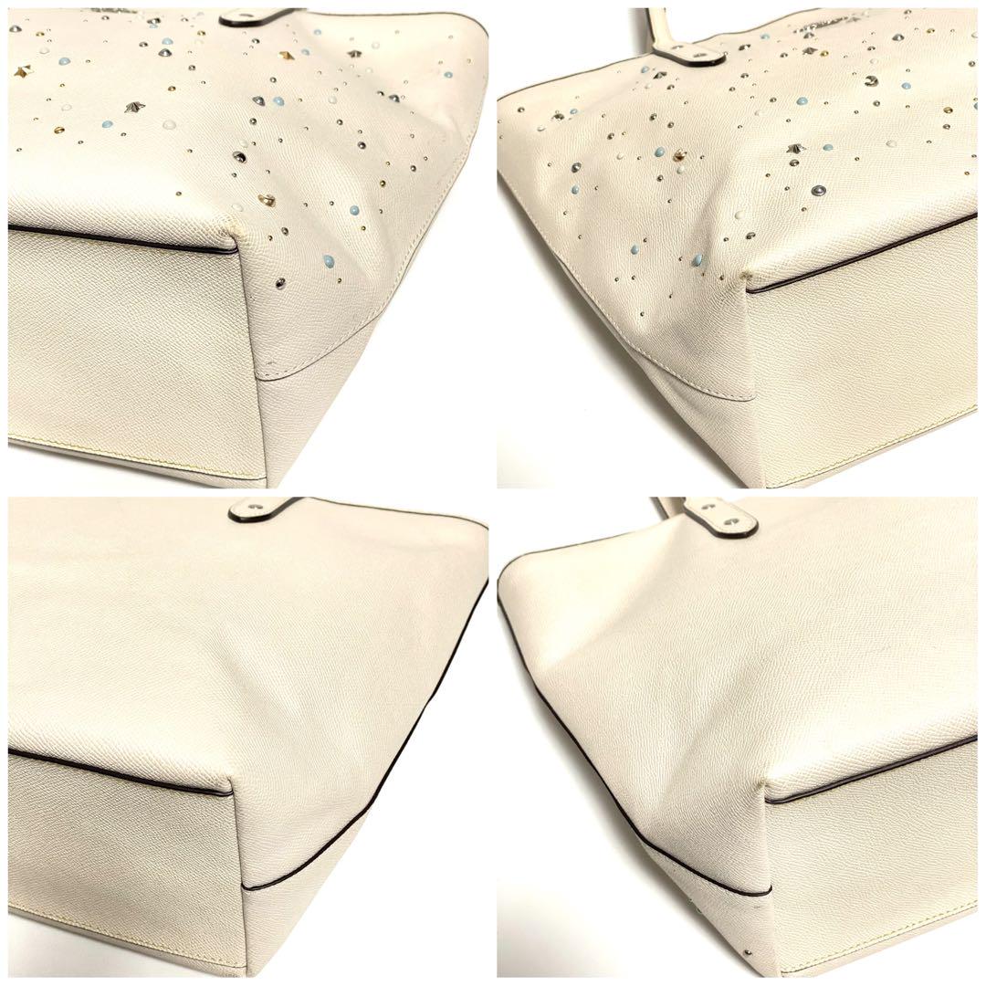 ✨極美品✨COACH スターダストスタッズ レザー トートバッグ A4