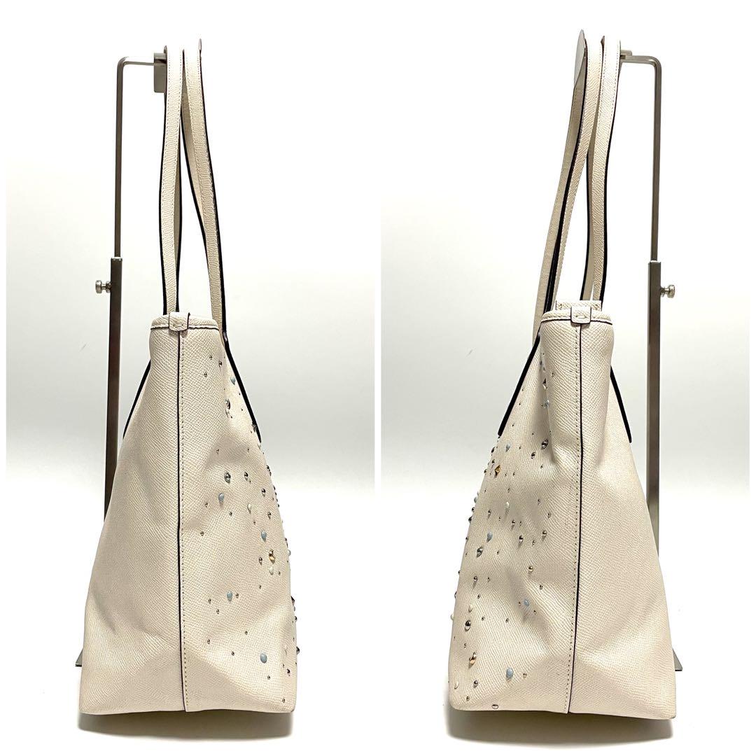 ✨極美品✨COACH スターダストスタッズ レザー トートバッグ A4