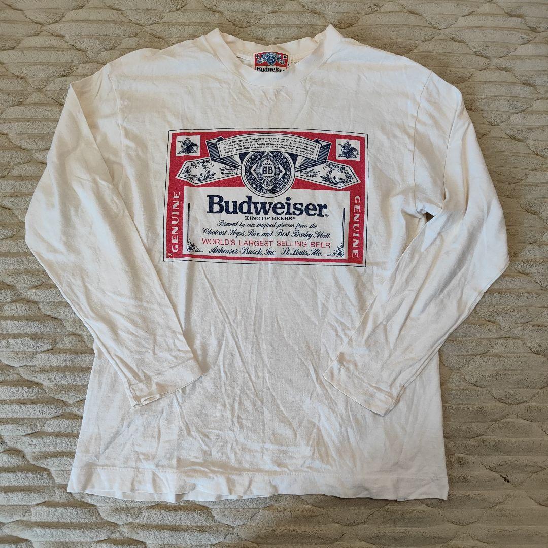 90's Budweiser Tシャツ バドワイザー シングルステッチ 古着 古着 90s USA製 Budweiser バドワイザー ビール 企業 カエル
