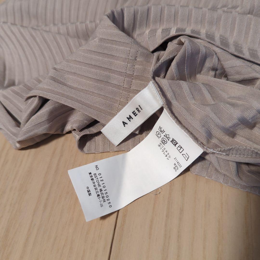 Ameri　SHEER JACQUARD KNIT TOP