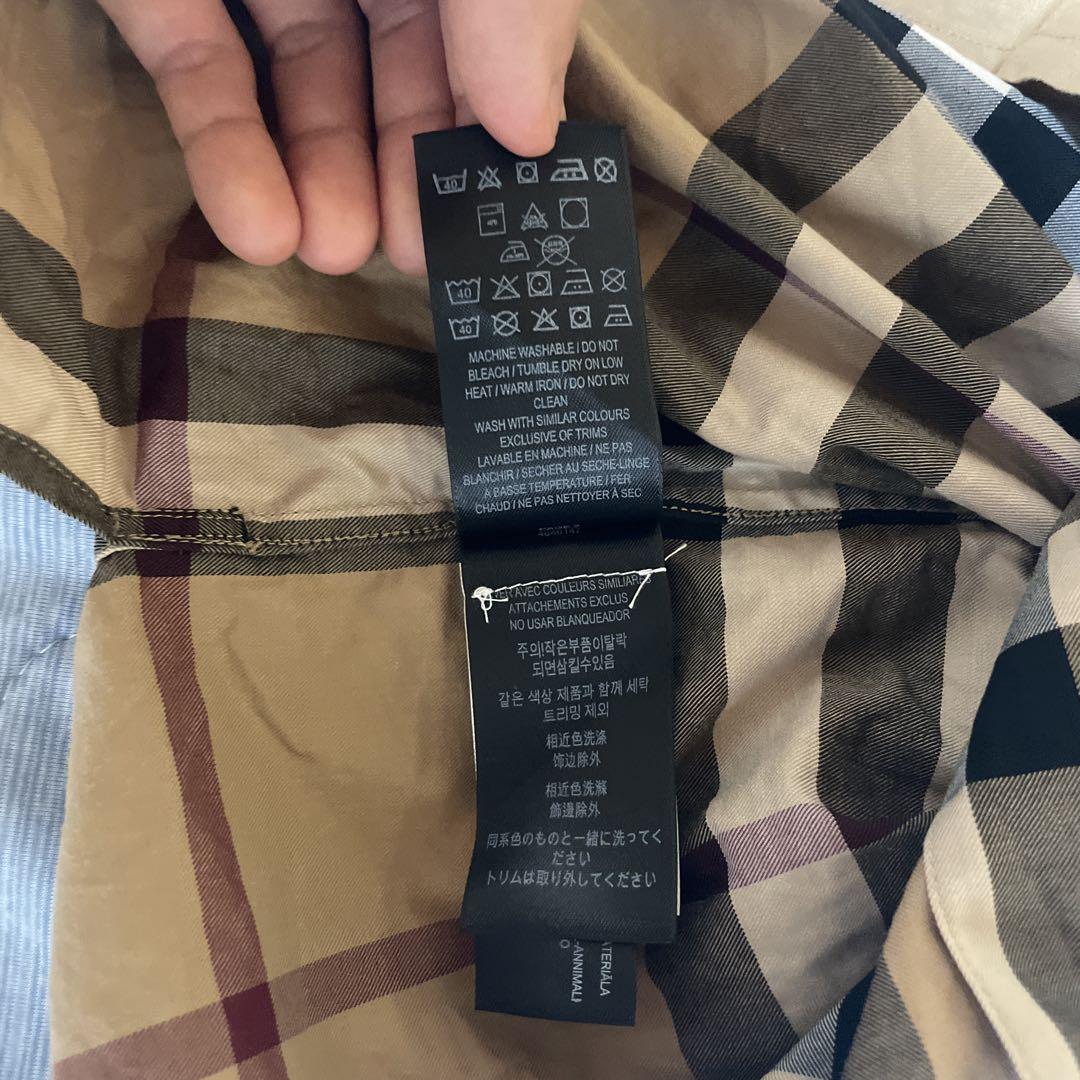 BURBERRY チェック柄 パジャマシャツMサイズ - メルカリ