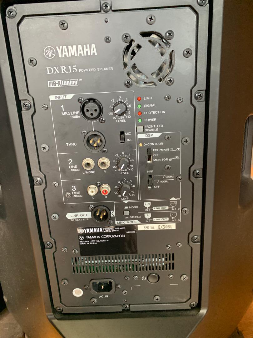 YAMAHA 　DXR15 PAスピーカーペア