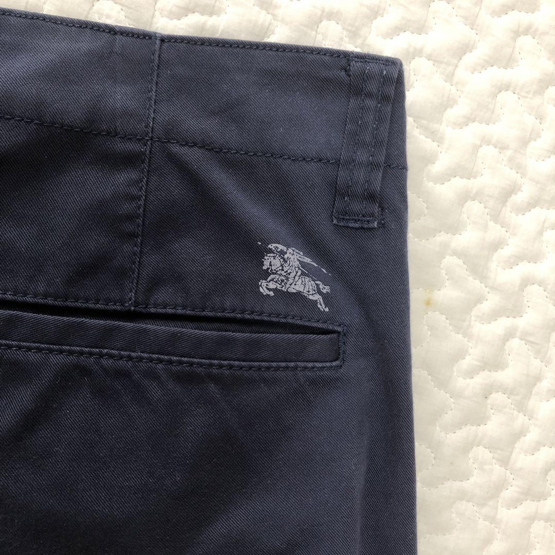 BURBERRY BLACK LABEL ネイビー チノパン ウエスト82 - メルカリ
