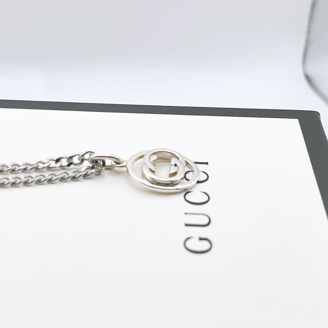 人気✨ GUCCI ネックレス GG ロゴ インターロッキング 1981-3