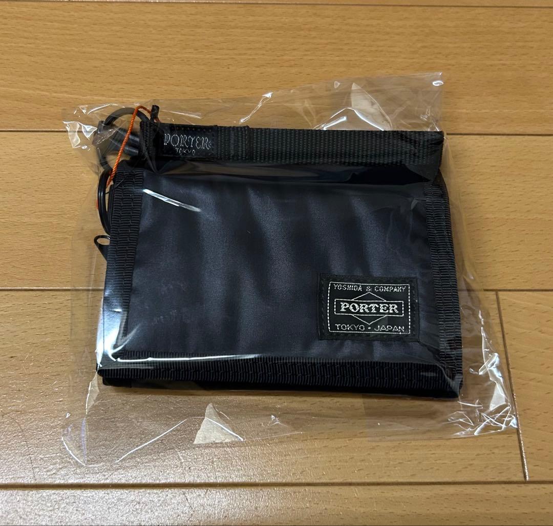 ポーター カプセル 555-06439 三つ折り財布ブラック