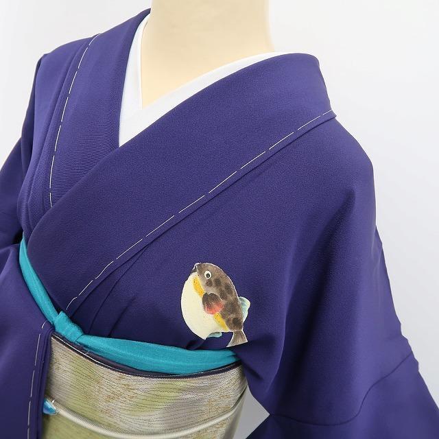 新品 フグ 着物“愛らしくも大人びて”仕付け糸付 トールサイズ 付下げ 5390