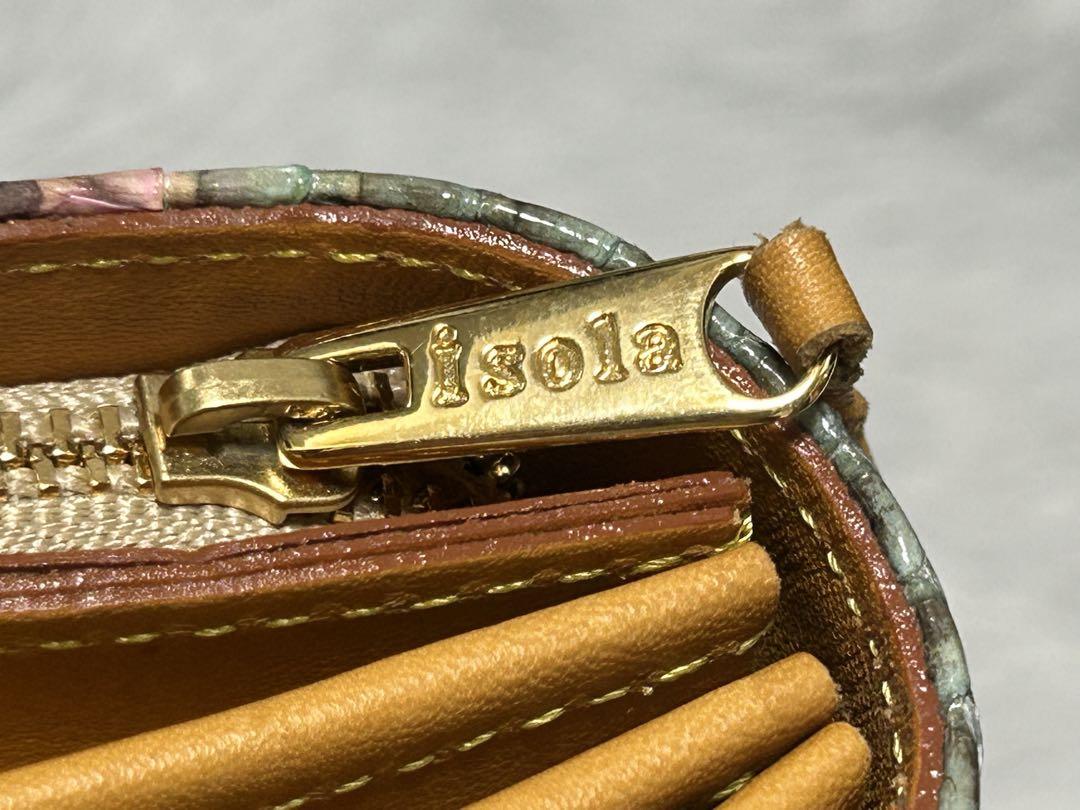 isola アイソラ パイソン 二つ折り 長財布 ウォレット