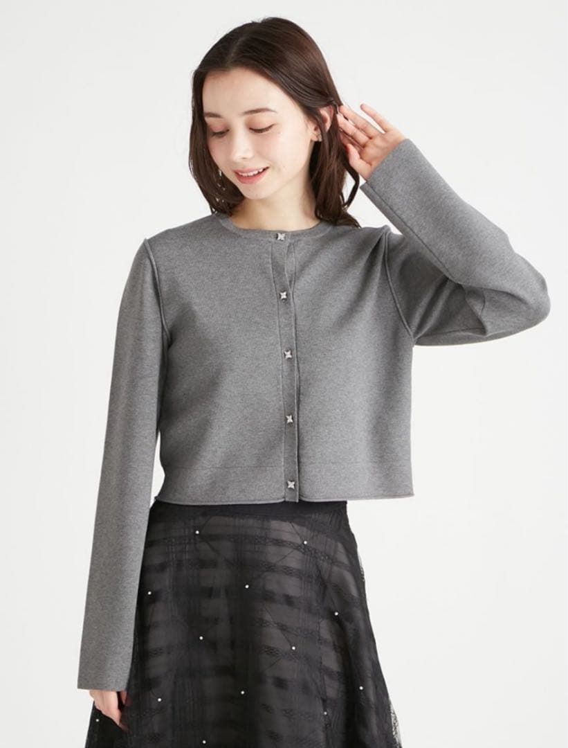 セルフォード　デタッチャブル総針カーディガン　36