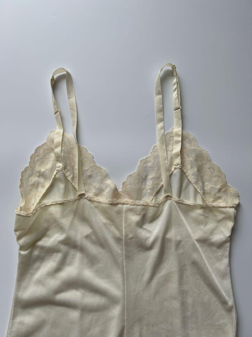 夏服 キャミソールワンピース バレエコア レース 古着 一点もの