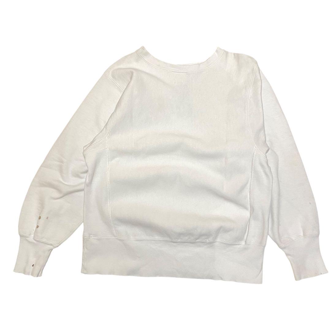 【80s USA製】Champion REVERSE WEAVEスウェット白無地