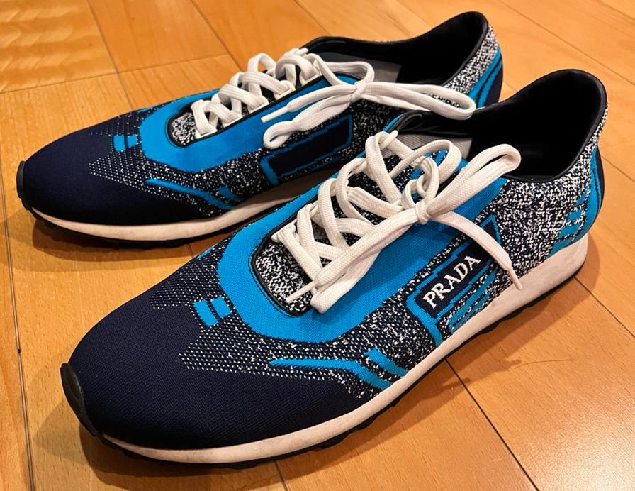 正月限定 PRADA ブロックレースアップ スニーカー 29cm
