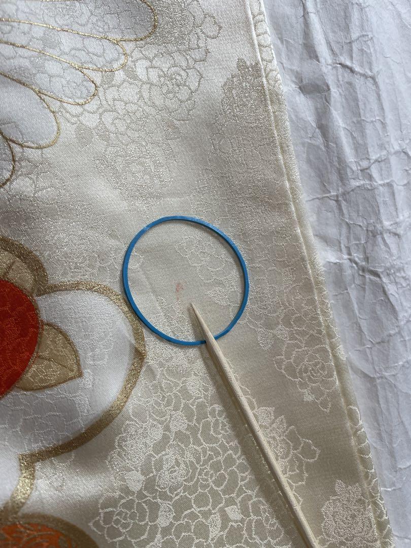 振袖　金コマ刺繍　橘や菊柄　美品