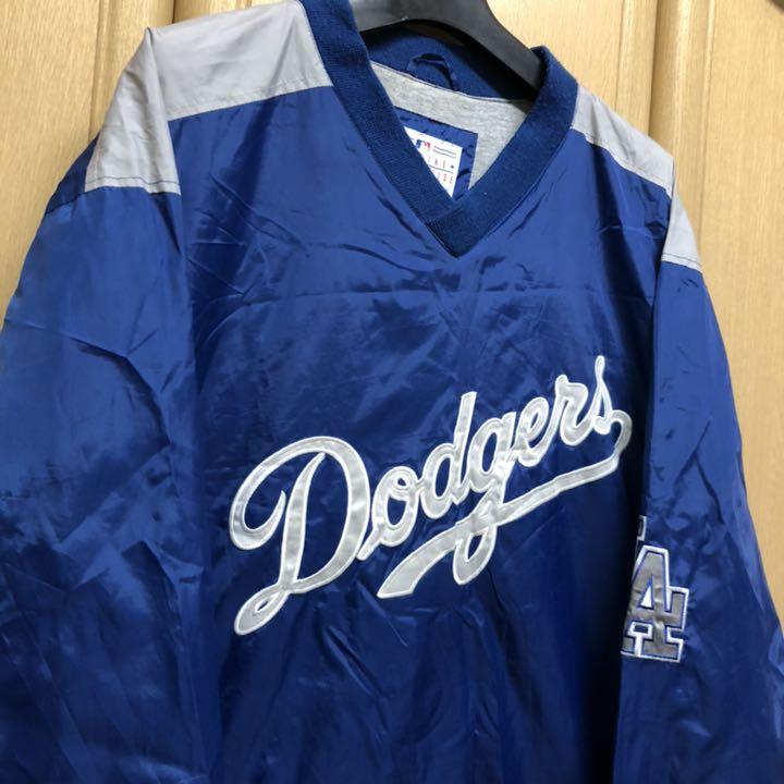 LA US古着 プルオーバーナイロンジャケット JtMk3-m85615838451 dodgers 大特価お得