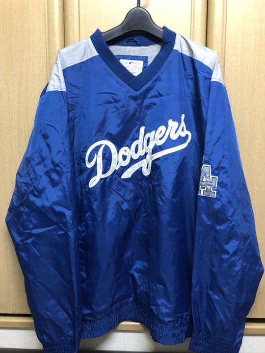 LA US古着 プルオーバーナイロンジャケット JtMk3-m85615838451 dodgers 大特価お得