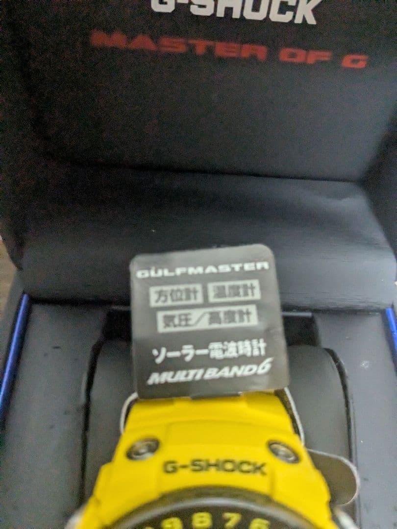 【美品】G-SHOCK GWN-1000 ガルフマスター 電波ソーラー イエロー