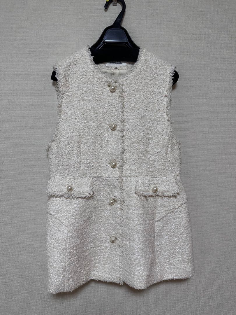 Arpage story⭐︎サイズ2⭐︎ペプラムツイードジレ