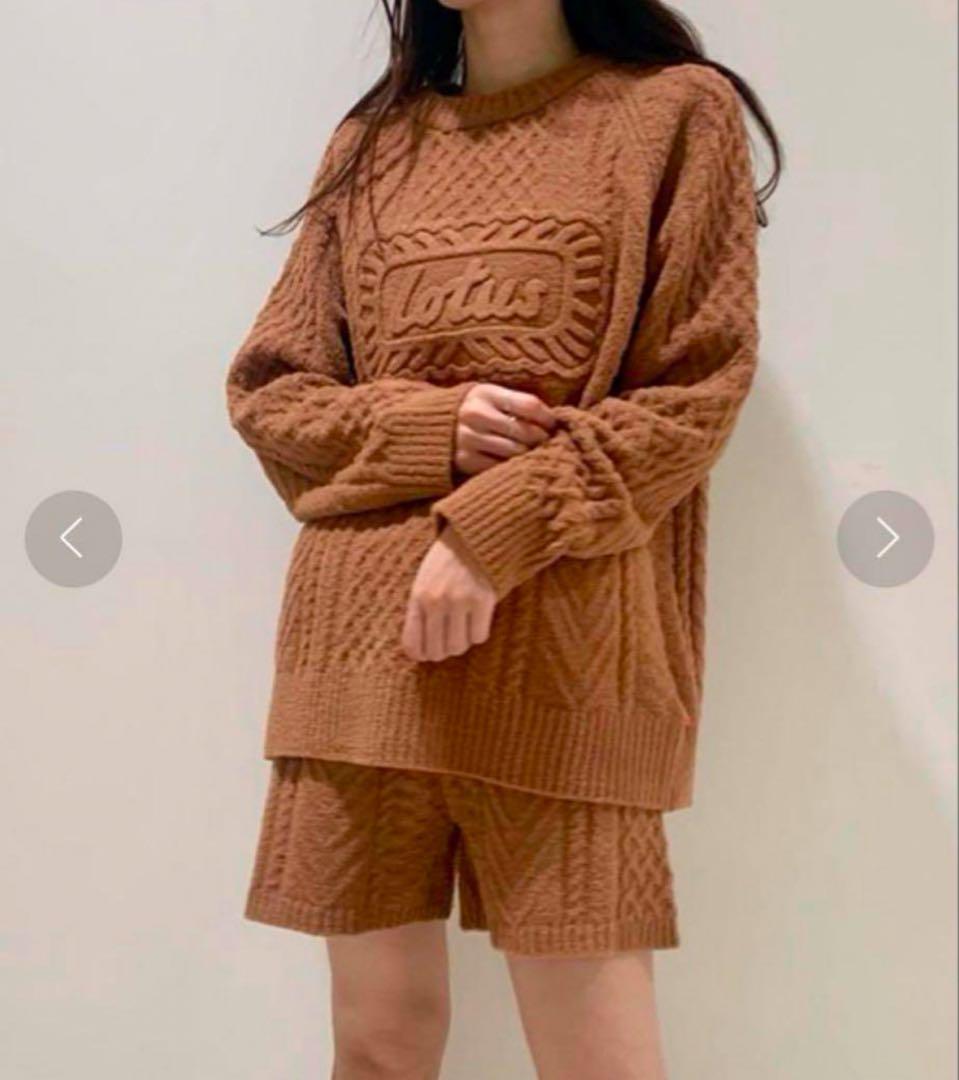 美品　ジェラートピケ　ロータスコラボ　上下セット　セットアップ