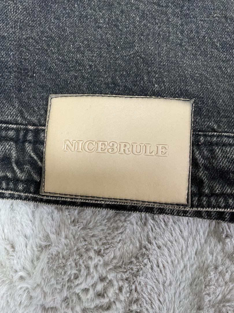 NICE3RULE ブラック デニムジャケット