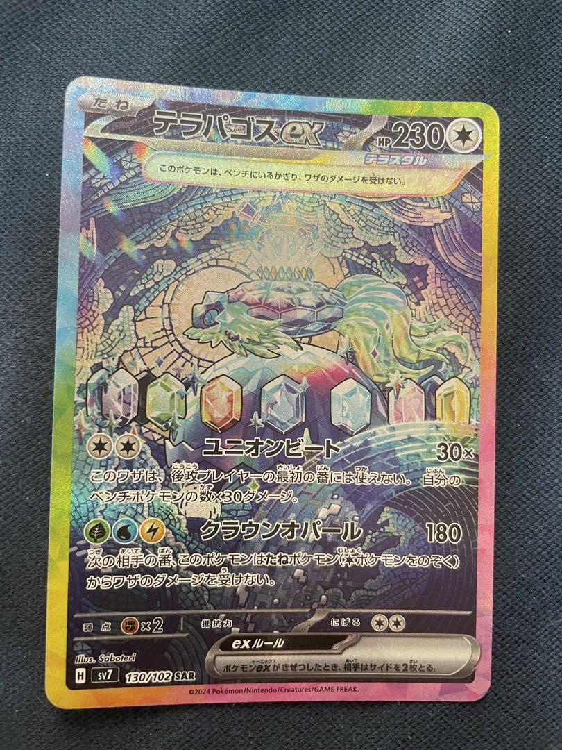 テラパゴスex sar psa10 PSA 10 Terapagos ex SAR 130/102 sv7 Stellar Miracle Pokemon